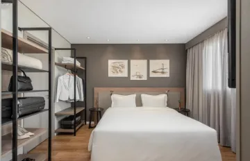 Quarto moderno em hotel de na cidade de São Leopoldo